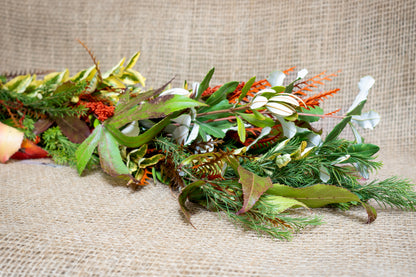 Seasonal mixed variety Autumn Harvest Garland for corporate events and holiday parties